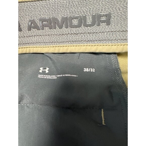 Under Armour Mens Golf Pants Khaki Stretch Lightweight Performance Fit Size 38 - Picture 6 of 11